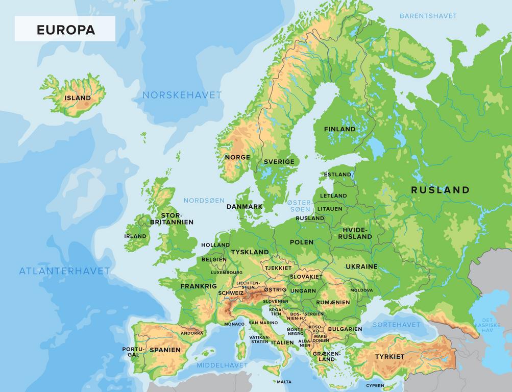 Floder I Europa Kort | Kort 2019
